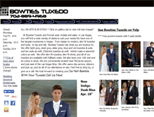 Tablet Screenshot of bowtiestuxedo.com